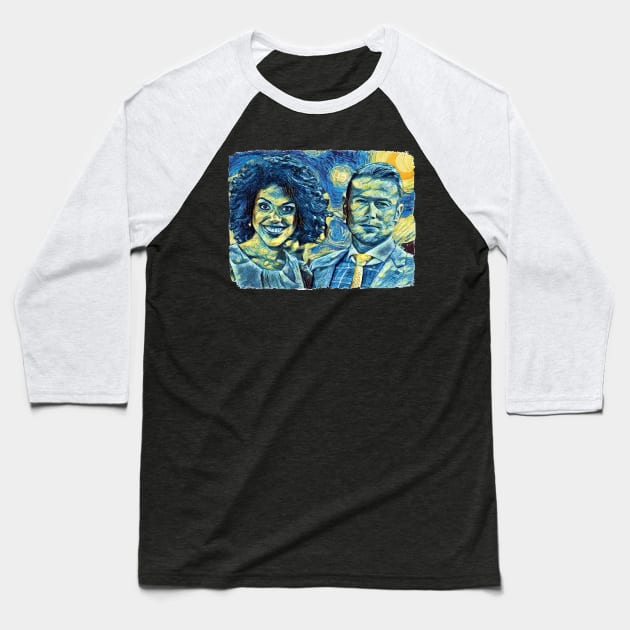 The Bold and the Beautiful van Gogh Style Baseball T-Shirt by todos